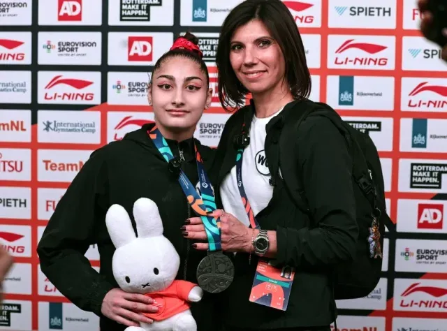 В Краснодаре встретили серебряного призера чемпионата мира Людмилу Рощину